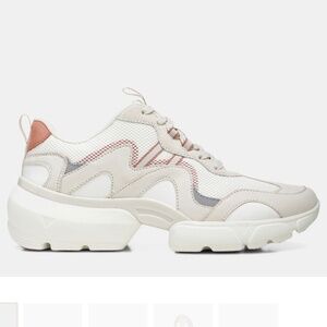 Vionic Electra Sneaker – White & Pinkish Red – Size 7.5